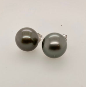 14K Tahitian Pearl Earrings