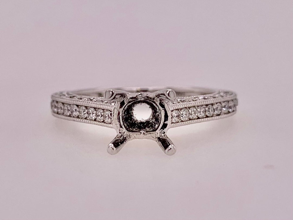 18K Diamond Semi-mount