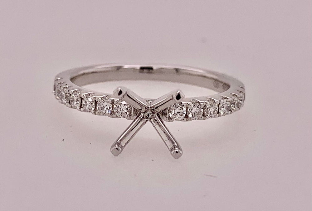 18K Diamond Semi-mount