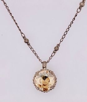 Cushion-Cut Pendant Necklace