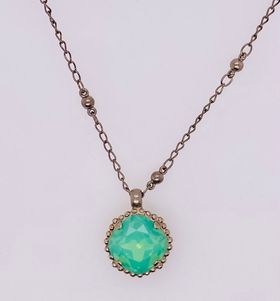 Cushion-Cut Pendant Necklace