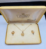 1960's Van Dell Necklace and Earring Set