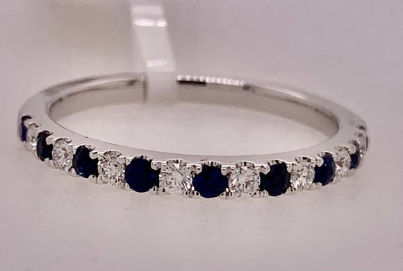 18K Diamond & Sapphire Band