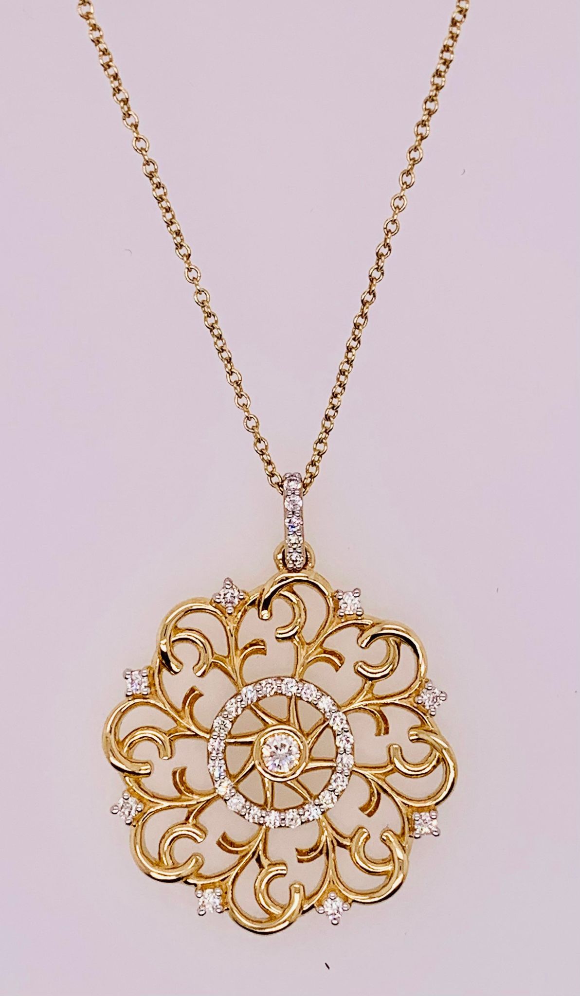 14K Diamond Pendant