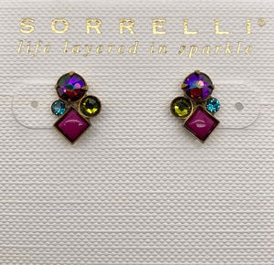 Small Cluster Stud Earring
