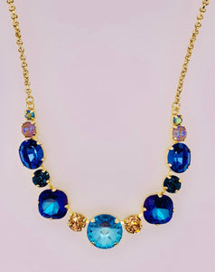 Half Circle Tennis Necklace