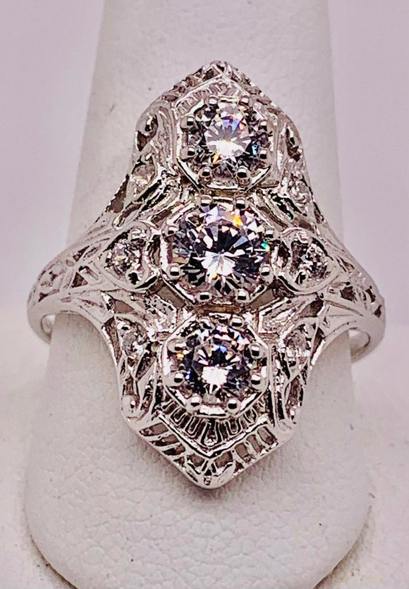 Sterling Silver CZ Ring
