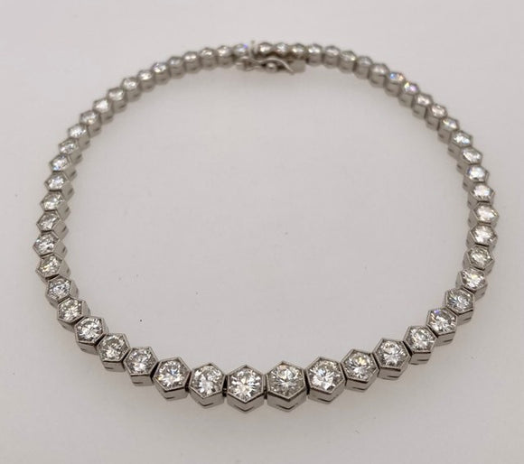 Platinum Diamond Tennis Bracelet