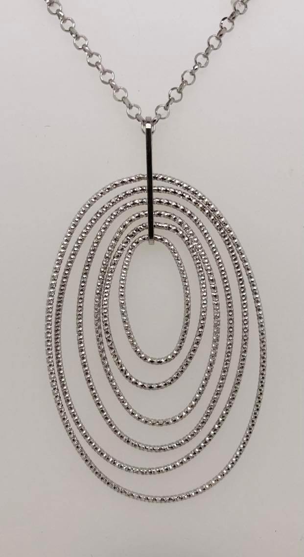 Sterling Silver Luce Circle Necklace