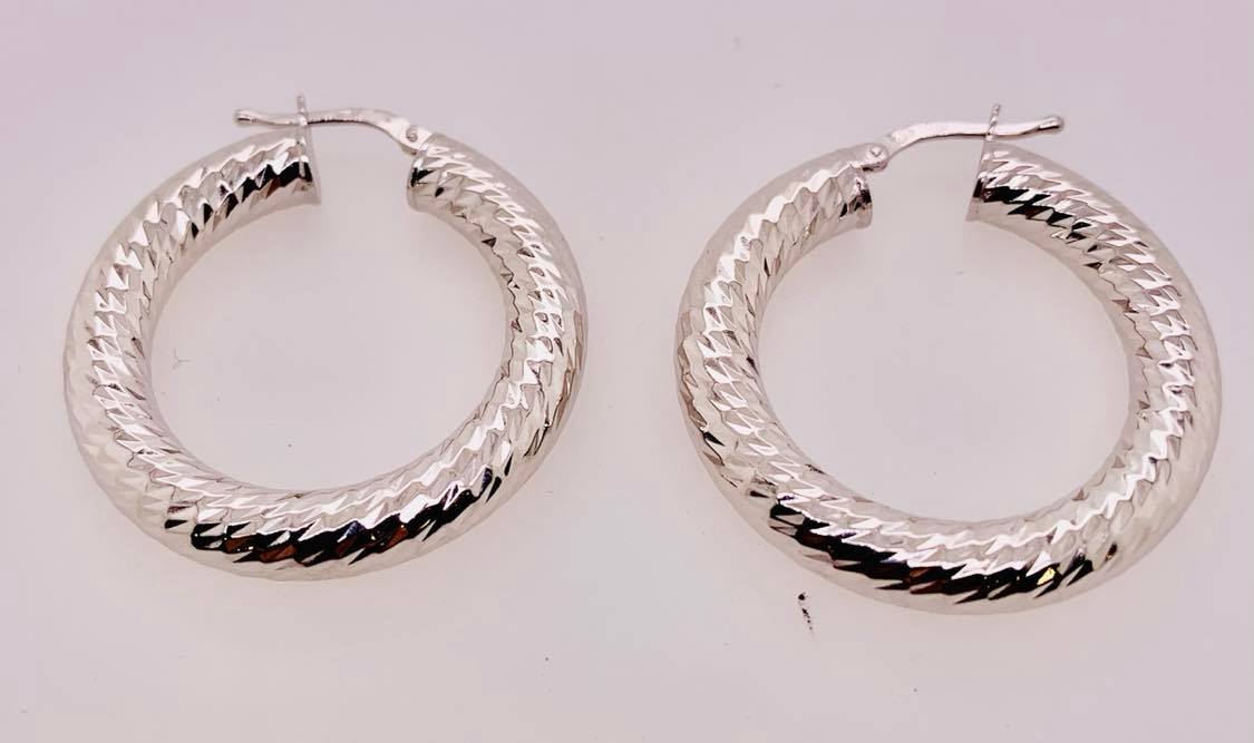 Sterling Silver Sparkle Earrings