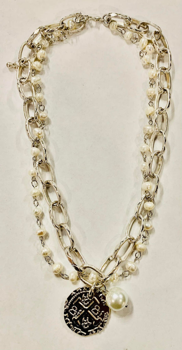 Double Strand Fashion Necklace