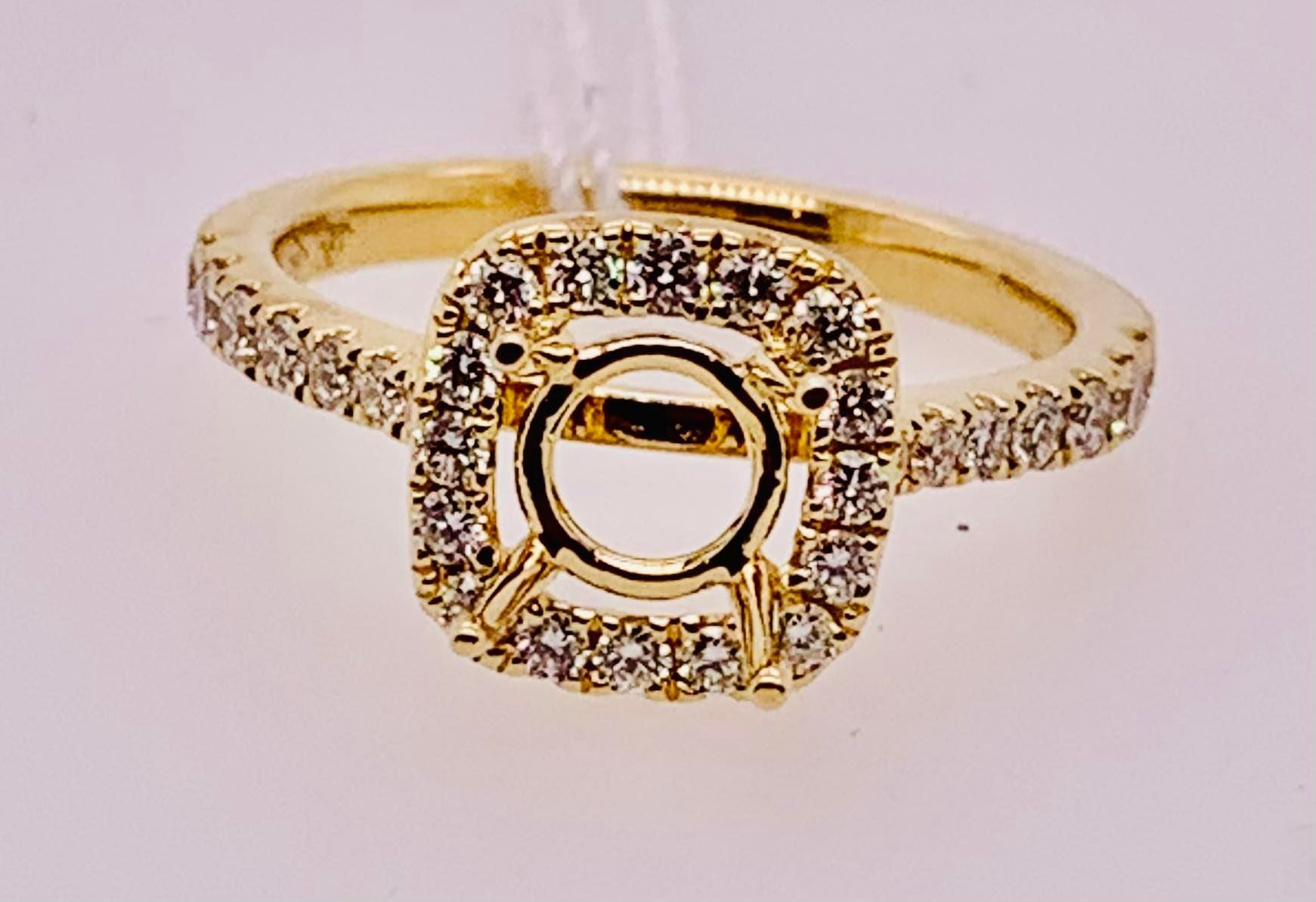 18K Diamond Semi-mount