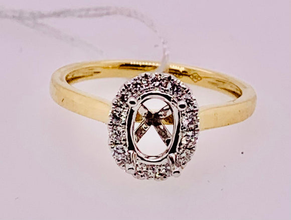 18K Diamond Semi-mount