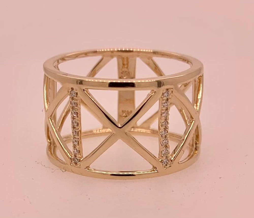 14K Diamond Band Ring