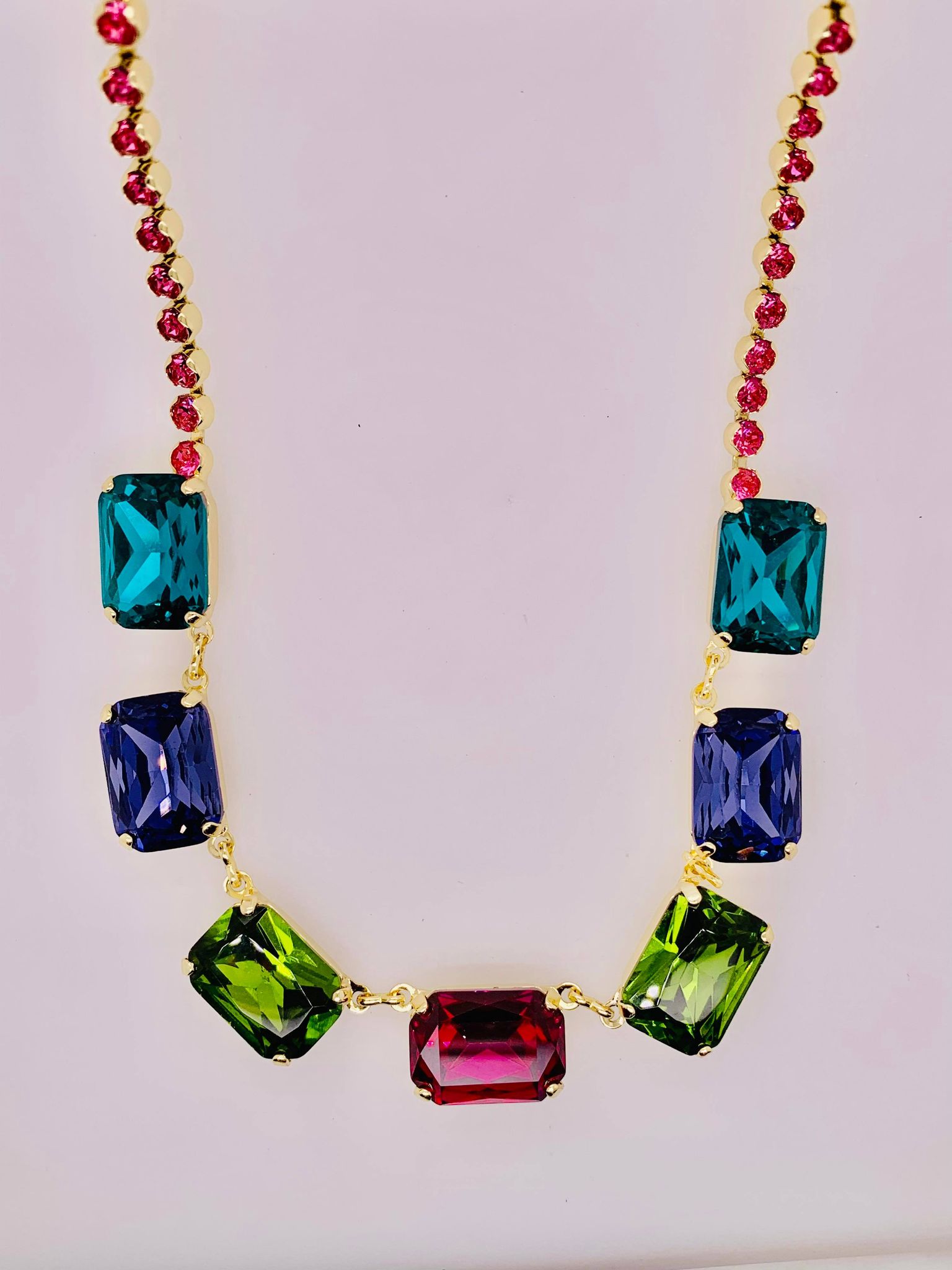 Kathleen Repeating Tennis Necklace