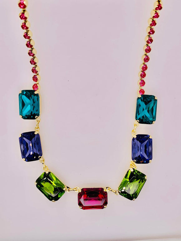 Kathleen Repeating Tennis Necklace