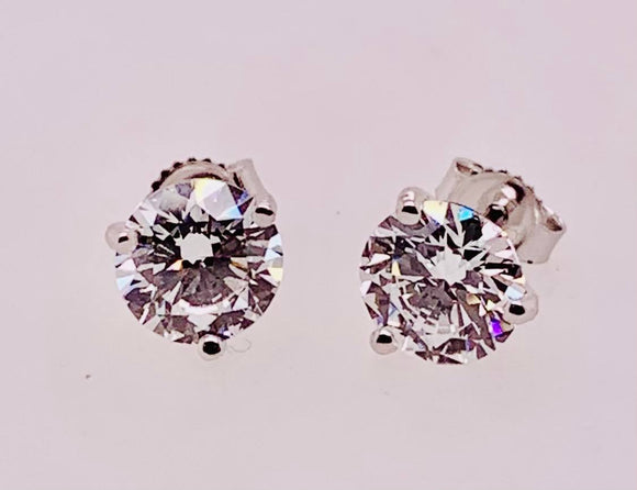 14K Lab Diamond Earrings
