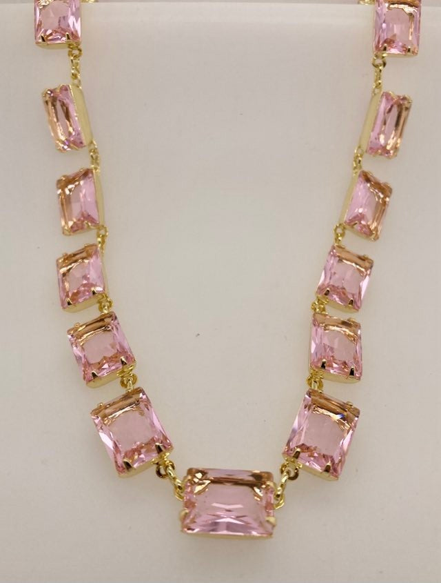 Julianna Rectangle Statement Necklace