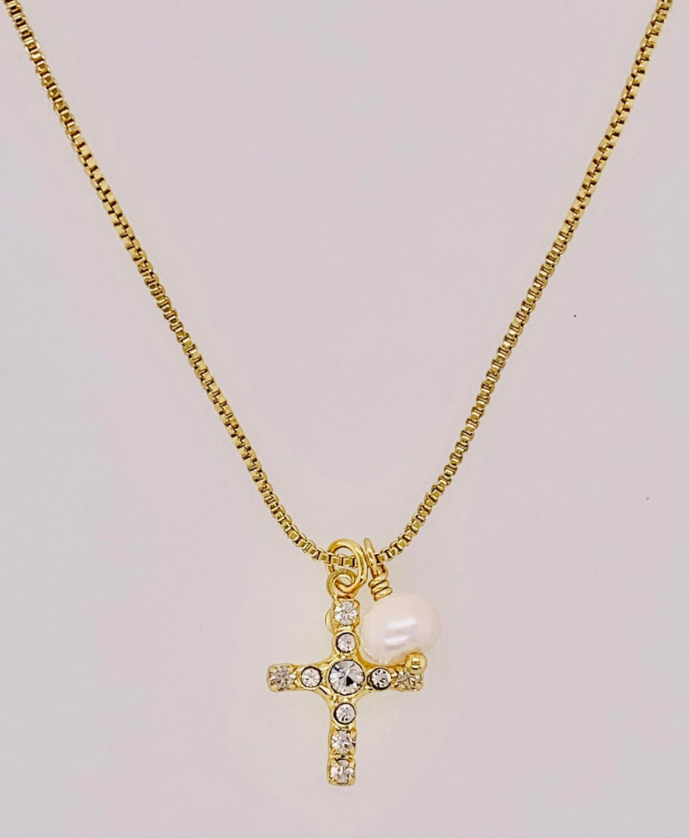 Joelle Cross Pendant Necklace