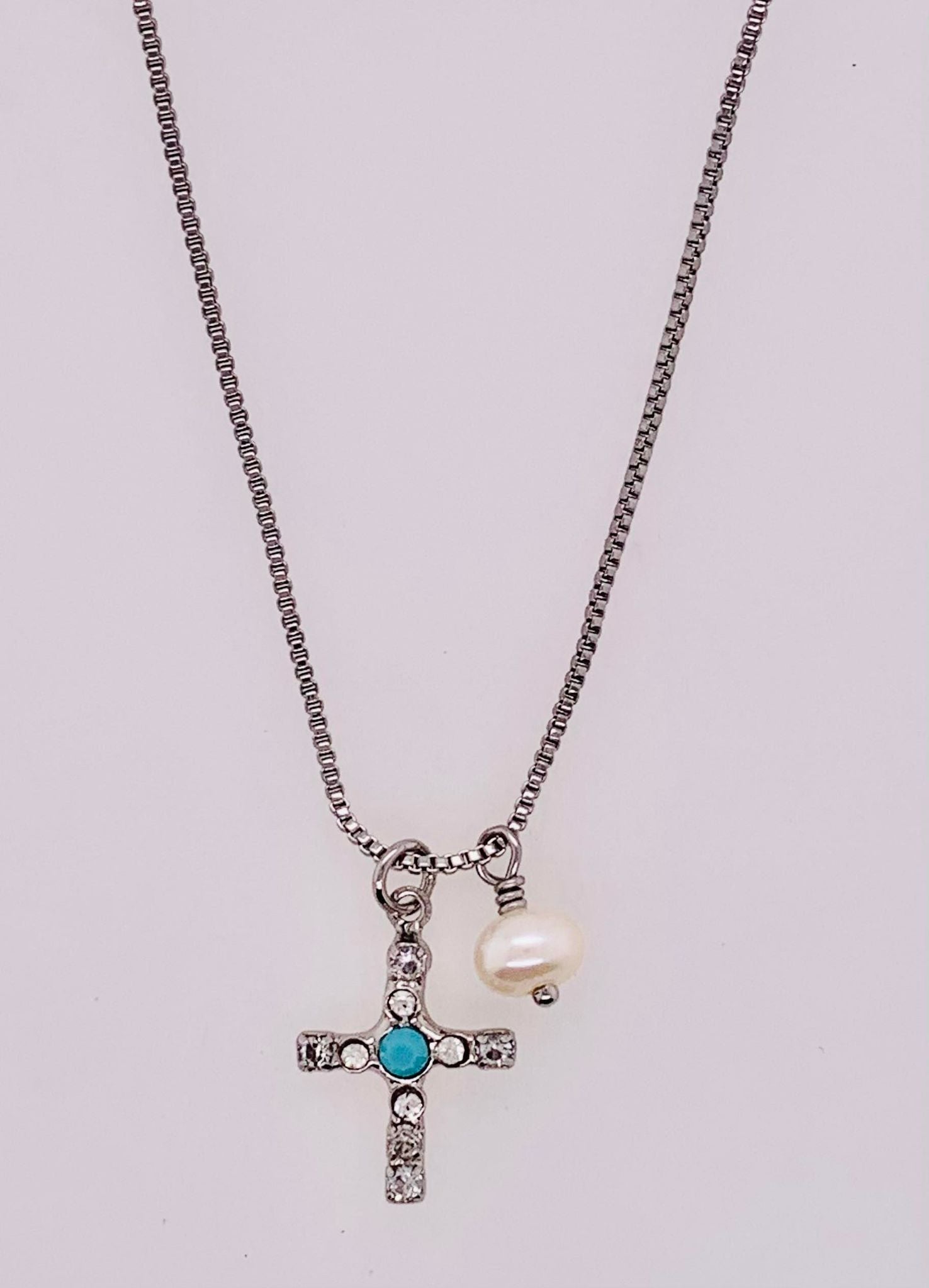 Joelle Cross Pendant Necklace