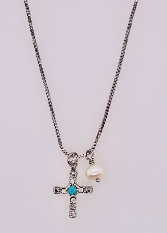 Joelle Cross Pendant Necklace