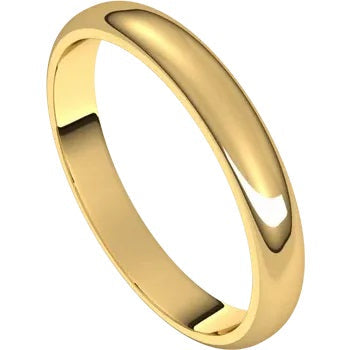 3MM 18K Yellow Gold Band