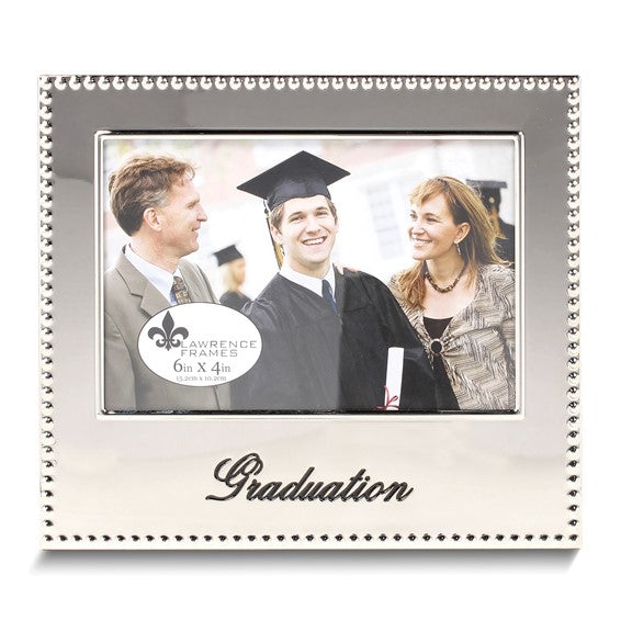 GRADUATION 4x6 Photo Silver-tone Frame