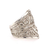 Earth Grace Artisan Jewelry Ecru Ring Sterling Silver Patina