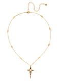 Delicate Sliding Cross Pendant Necklace