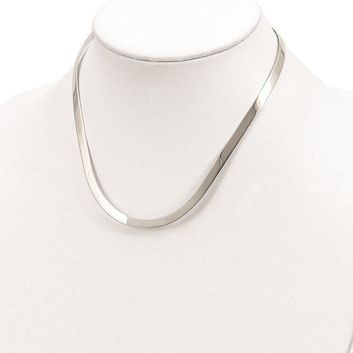 Sterling Silver 5mm Polished Neck Collar