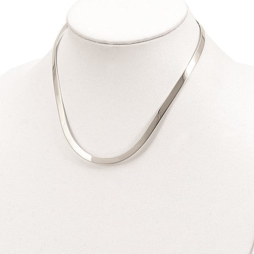 Sterling Silver 5mm Polished Neck Collar