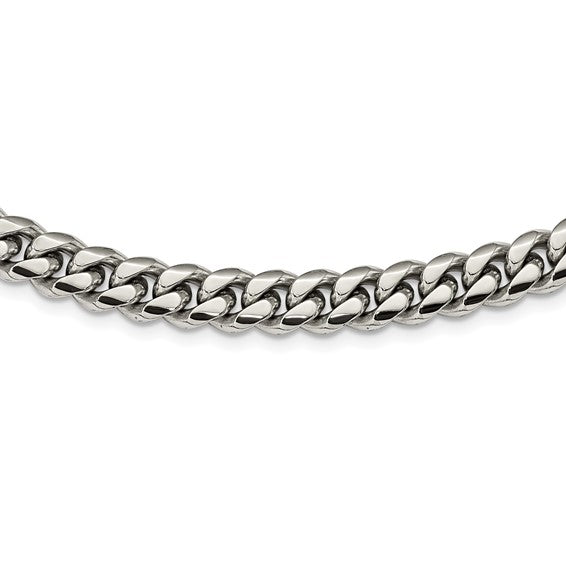 Chisel Stainless Steel Polished Curb Chain Necklace