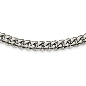 Chisel Stainless Steel Polished Curb Chain Necklace