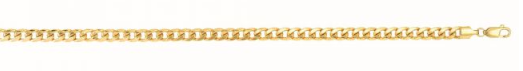 14K Semi-Solid Miami Cuban Chain