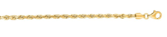 14K Diamond Cut Royal Rope Chain
