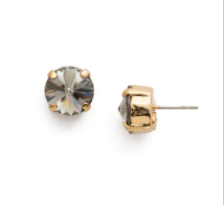 Round Crystal Stud Earring