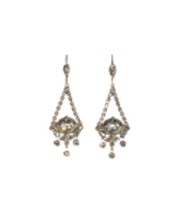 Vintage Inspired Earrings with Crystal Drops