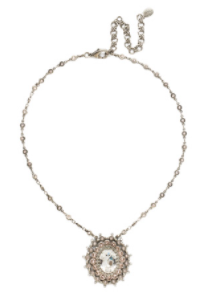 Intricate Oval Pendant Necklace