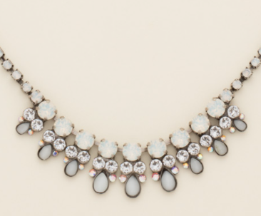 Semi-Precious Pear Drop Necklace