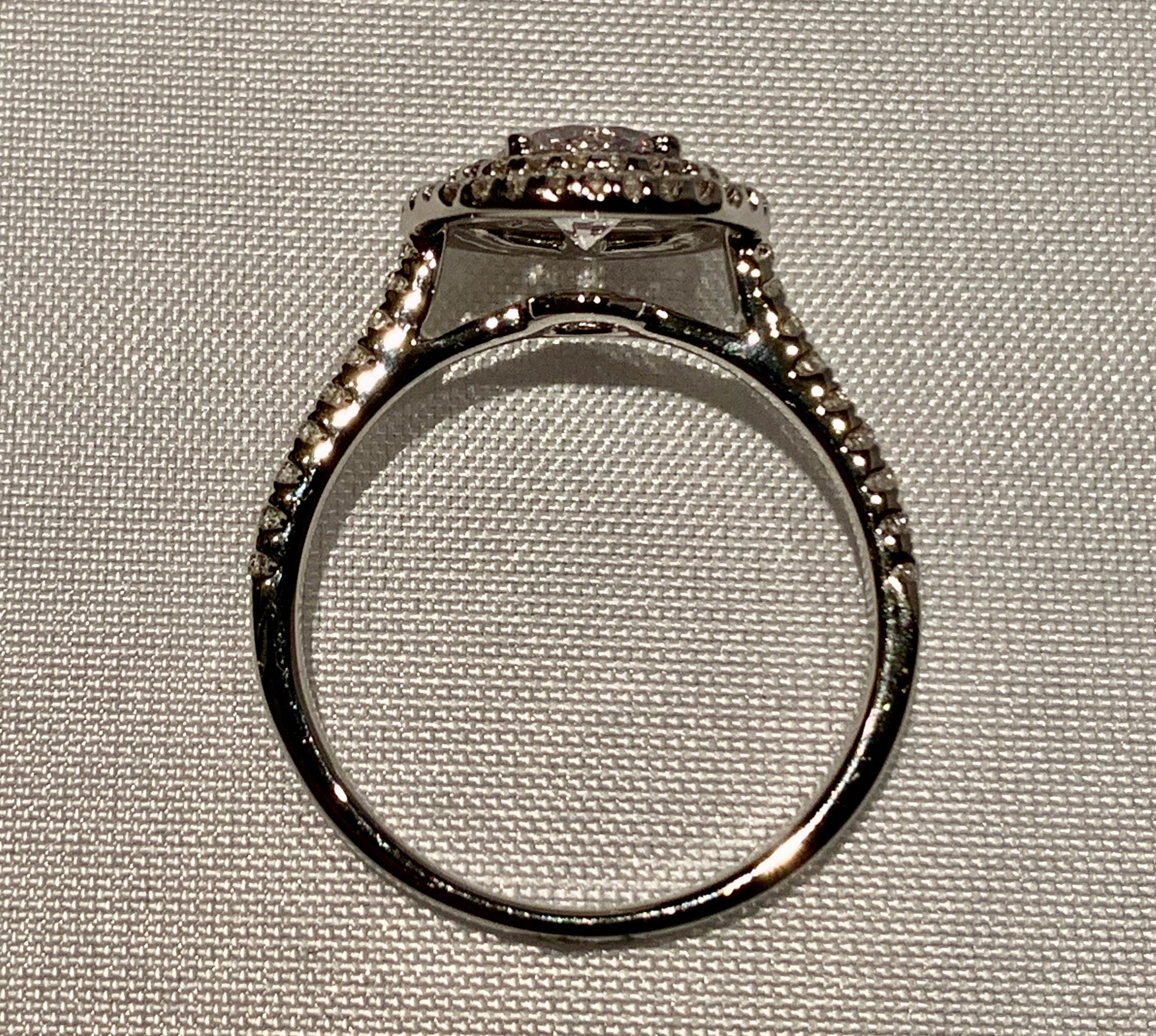 14K White Gold Diamond Semi Mount