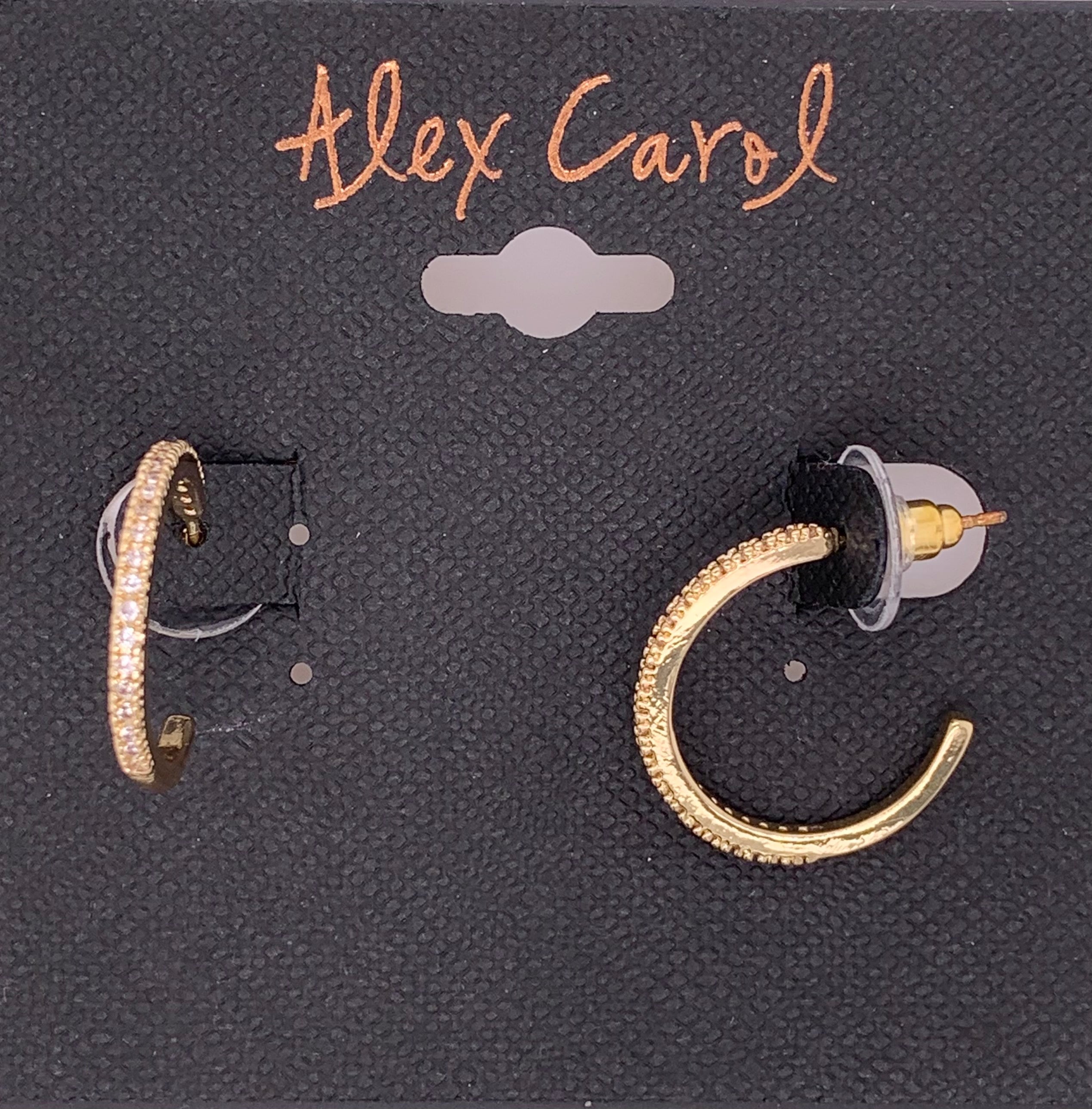 Alex Carol Dainty CZ Hoop Earrings