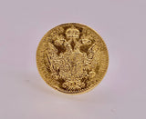 1915 Gold Ducat Coin Ring