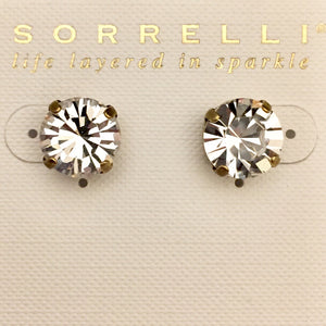 Sorrelli Round Crystal Stud Earrings