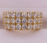 18K Yellow Gold Diamond Band Ring