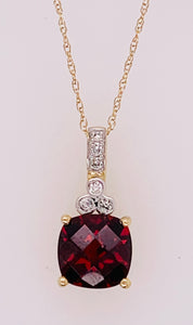 10K Garnet Pendant