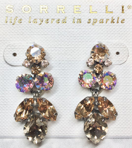 Sorrelli Petite Crystal Lotus Flower Earrings