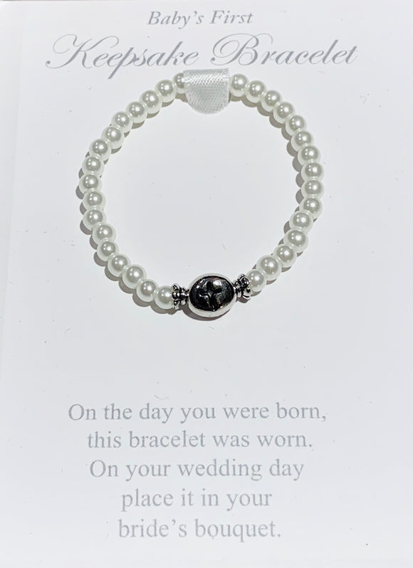 Baby’s First Keepsake Bracelet Glass Peals