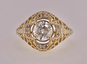 Diamond Estate Reproduction Ring by PeJay Creations