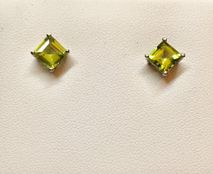Peridot Stud Earrings