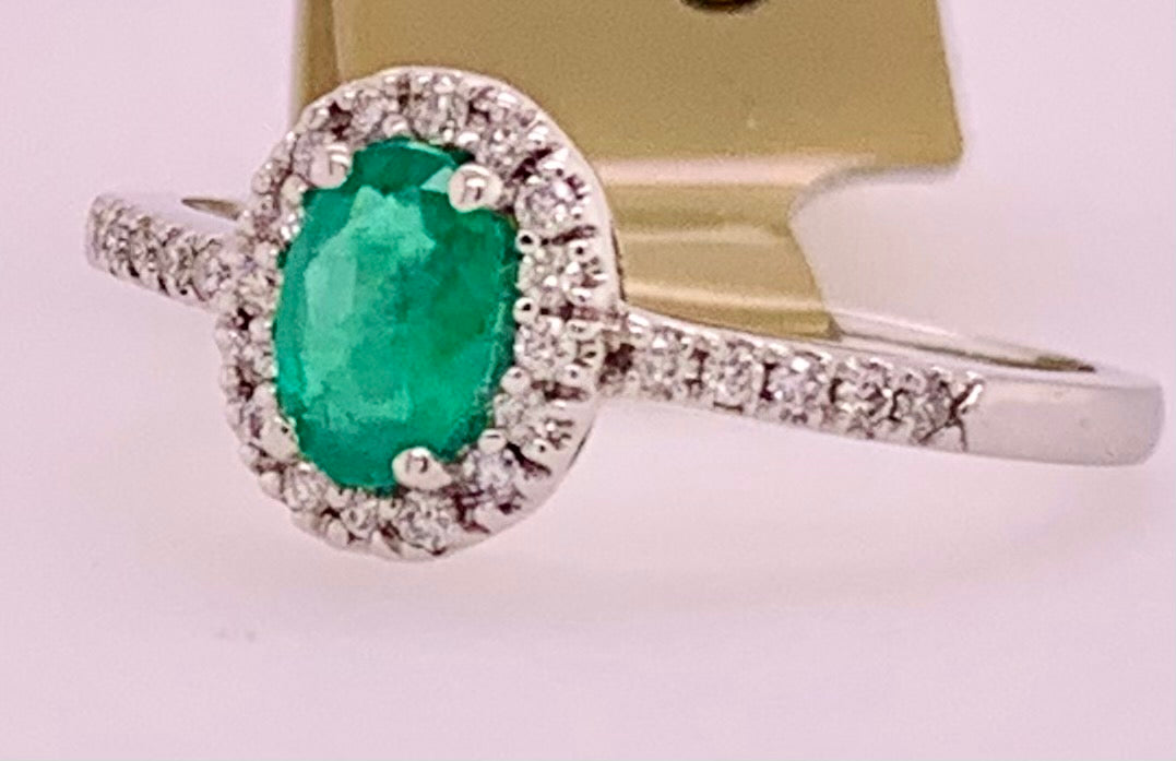 Emerald & Diamond Ring